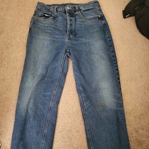 Old Navy Sky High Straight Blue Jeans Size 8